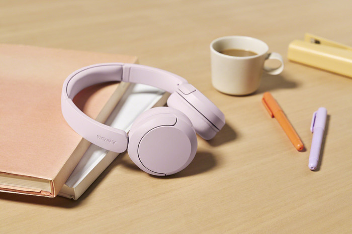 Sony WH-CH530 Pink product in use