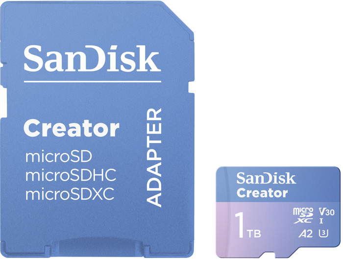 SANDISK microSDXC Creator 1TB 130 MB/s Verbundprodukt