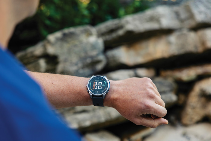 Garmin Fenix 9 Grey 47mm product in use