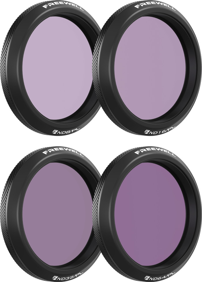 Freewell DJI Osmo Action 5 Pro Filters Bright Day 4-pack Main Image