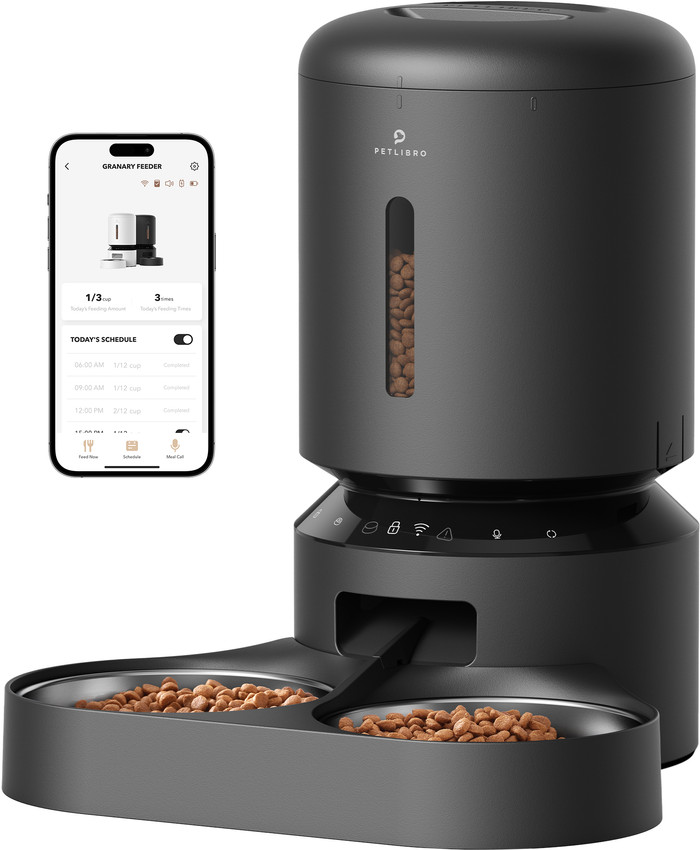 Petlibro Automatischer Futternapf mit WLAN Dual PLAF103 Schwarz Main Image