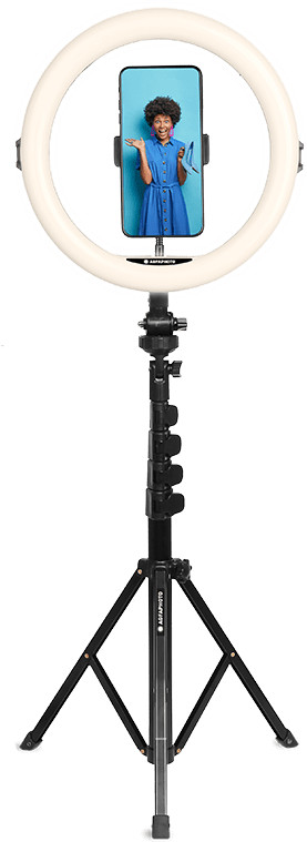 AgfaPhoto 11 Zoll Ringlicht mit 155-cm-Stativ und Fernbedienung Main Image