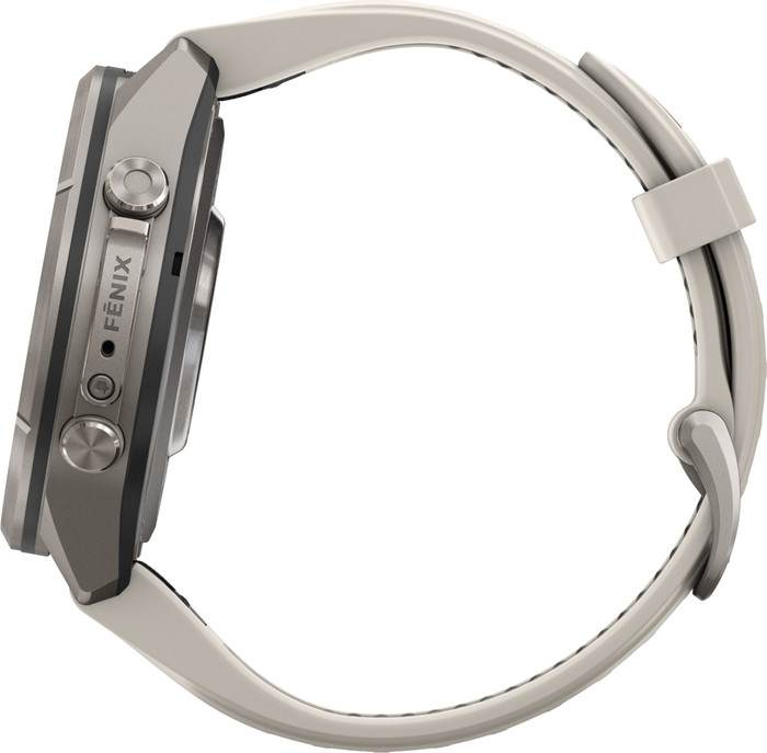 Garmin Fenix 9 Pro Titan LTE 43 mm linke seite