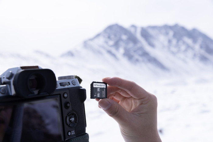 Lexar Professional SDXC Silver Plus 256GB 150 MB/s produkt in gebrauch