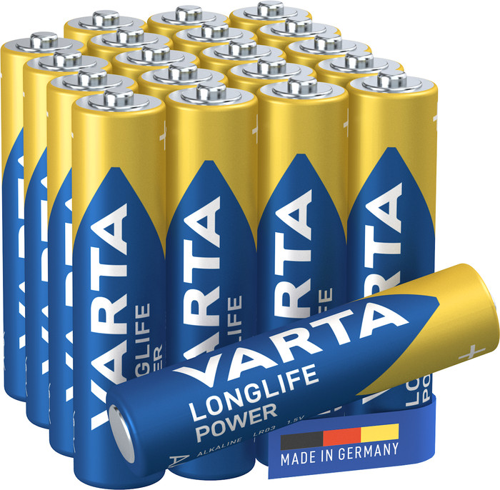 Varta Longlife Power AAA Pack 20 Stück vorne
