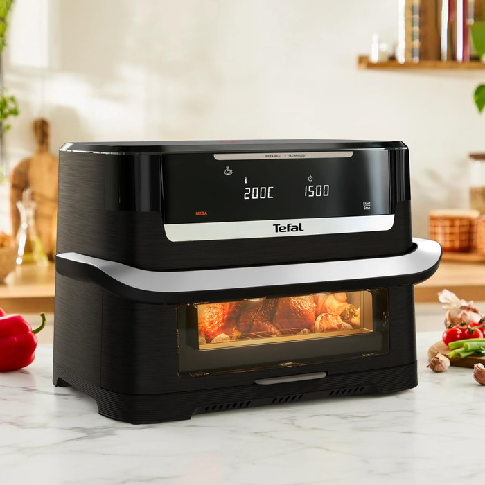 Tefal Ever Fry Dual Flex EY9288 product in use