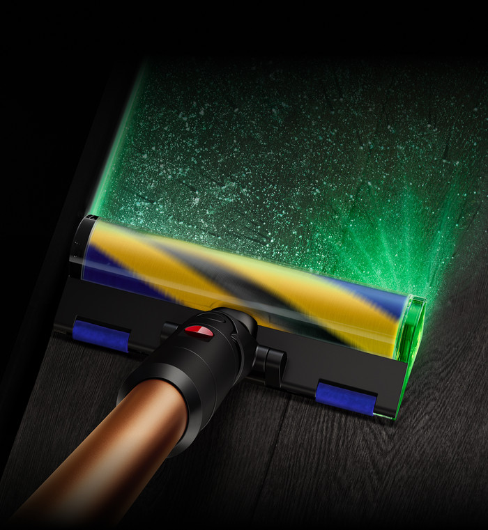 Dyson Fluffy Optic Parkettdüse produkt in gebrauch