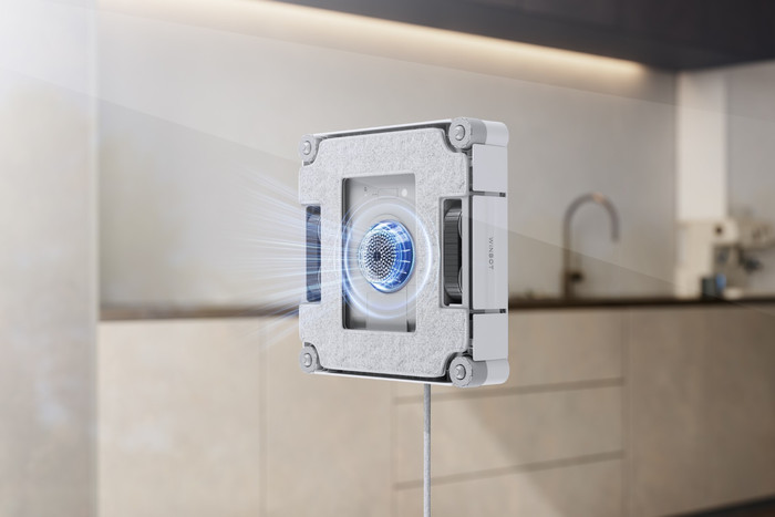 Ecovacs WINBOT W2S Pro Omni product in use