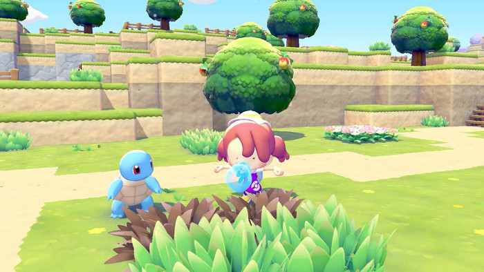 Nintendo Switch 2 + Pokémon Pokopia produkt in gebrauch
