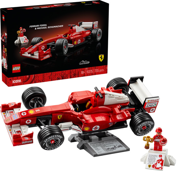 LEGO Icons F1 Ferrari und Michael Schumacher 11375 rechte seite