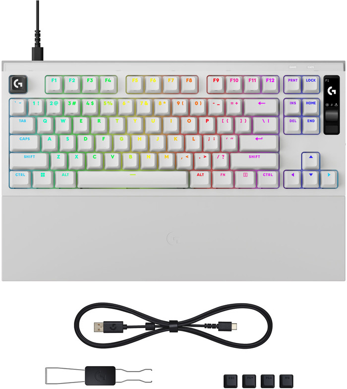 Logitech G PRO X2 RAPID TKL Gaming-Tastatur Weiß Qwertz zubehör