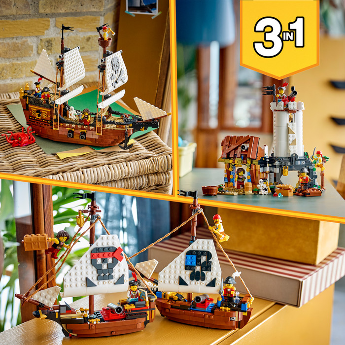 LEGO Creator 3-in-1-Sets Legendäres Piratenschiff 31387 produkt in gebrauch