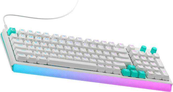 Logitech G512 X 98 Gaming-Tastatur QWERTZ Weiß vorne