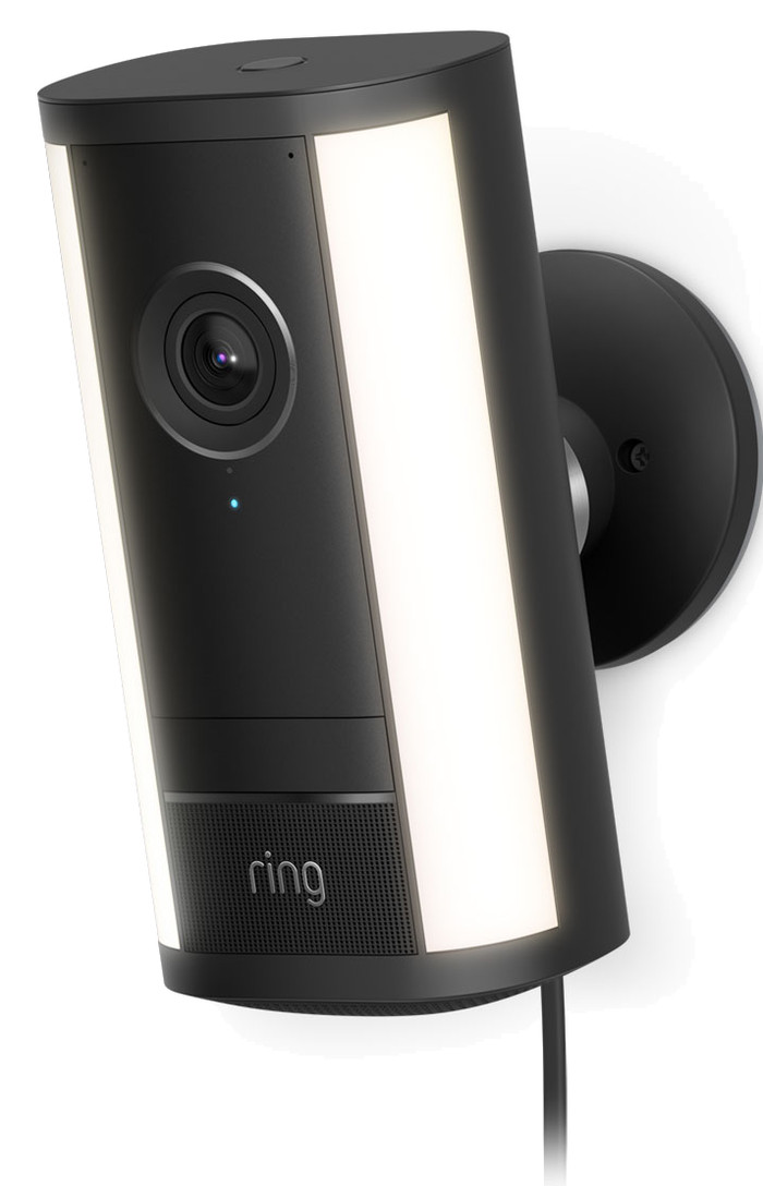 Ring Spotlight Cam Pro 2. Generation Kabelgebunden Schwarz rechte seite