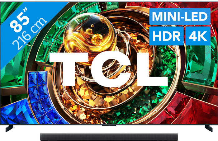 TCL RGB Mini-LED 85 Zoll RM7L (2026) + TCL Q75K Main Image