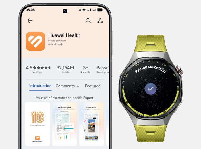 Huawei Watch GT 7 Pro 46mm Yellow detail