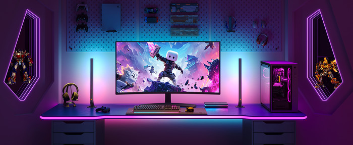 Govee AI Sync Box Kit 2 27-34 inches product in use