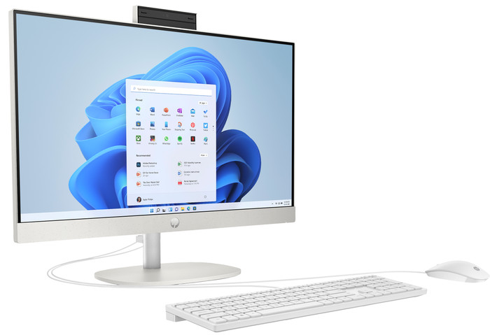 HP All-in-One 24-cr0002ng PC - 23,8'' - AMD Ryzen 5 - 8GB RAM/512GB SSD linke seite