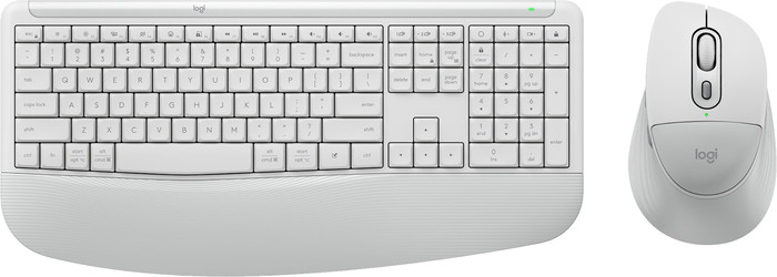Logitech MK880 Signature Comfort Plus Kabellose Tastatur und Maus Combo Offwhite QWERTZ oberseite