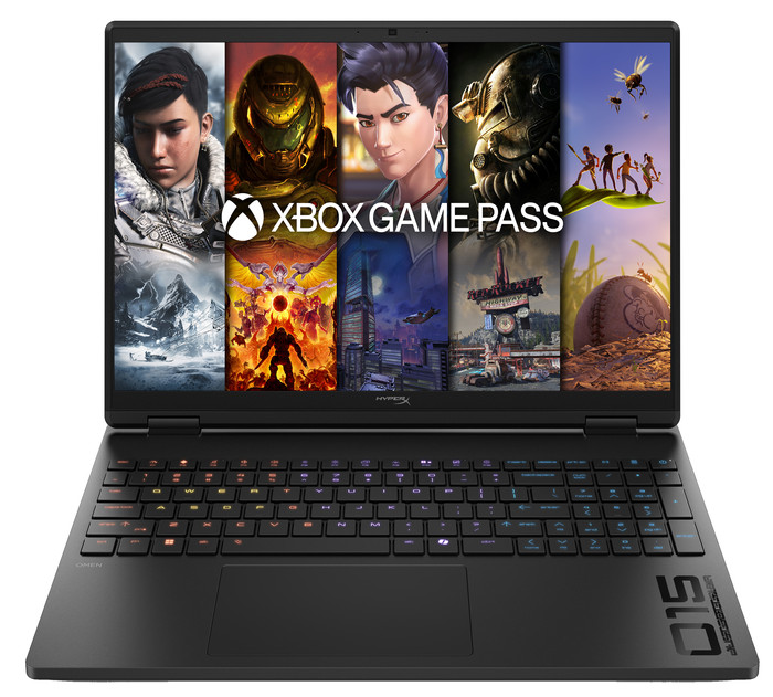 HyperX OMEN 15-gb0076ng - 15,3" - AMD Ryzen 7 - 16GB RAM/512 GB SSD - RTX 5070 vorne