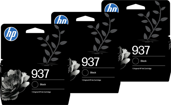 HP 937 Patrone Schwarz 3er-Pack Main Image