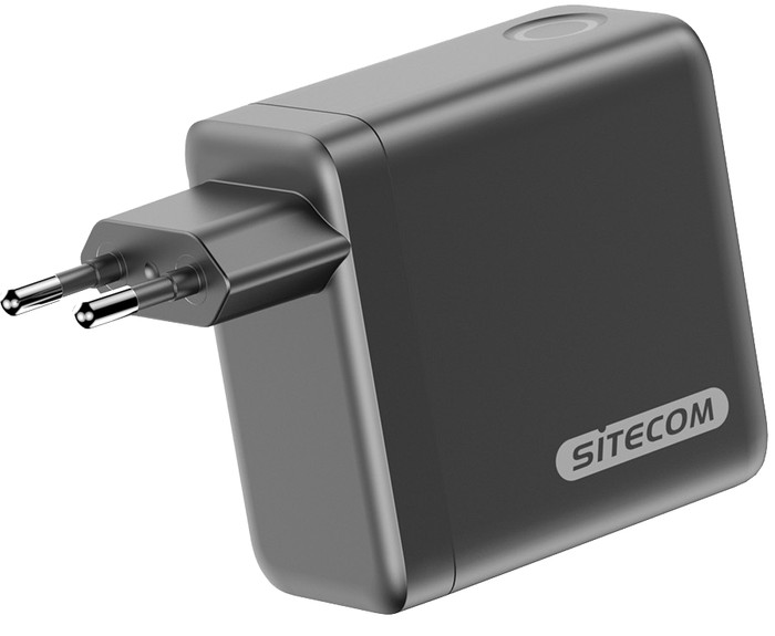 Sitecom 140 W GaN Ladegerät mit LED-Display vorne