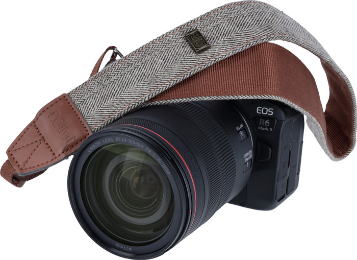 Rollei Camera Strap Brown product in use