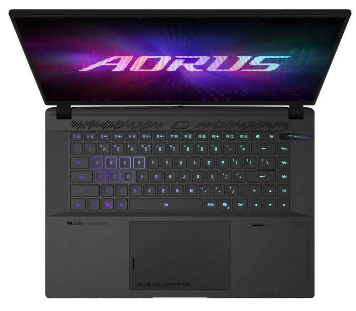 AORUS MASTER 16 OLED 8XJJ4DEE64SP - 16" - AMD Ryzen 9 - 32GB RAM/1TB SSD - RTX 5070 Ti oberseite