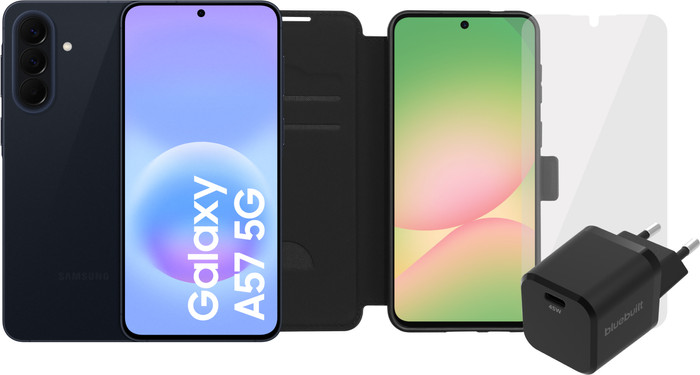 Samsung Galaxy A57 256GB Dark Blue 5G + Complete Accessory Pack Main Image