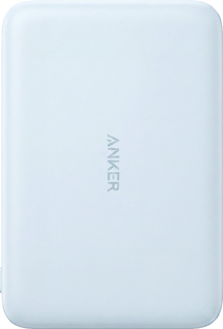 Anker Nano MagGo Wireless Powerbank mit MagSafe und Qi2 5.000 mAh Blau vorne