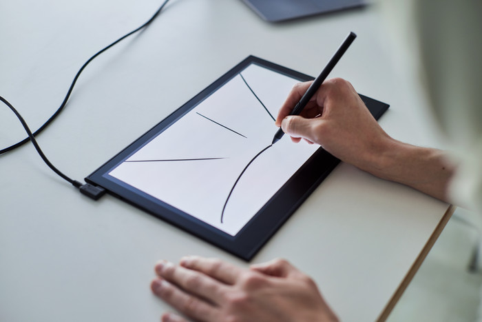 Wacom Movink 13 produkt in gebrauch