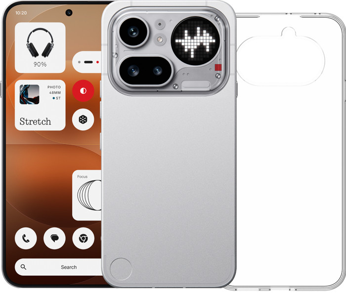 Nothing Phone (4a) Pro 256GB Silber 5G + BlueBuilt Backcover Transparent Main Image