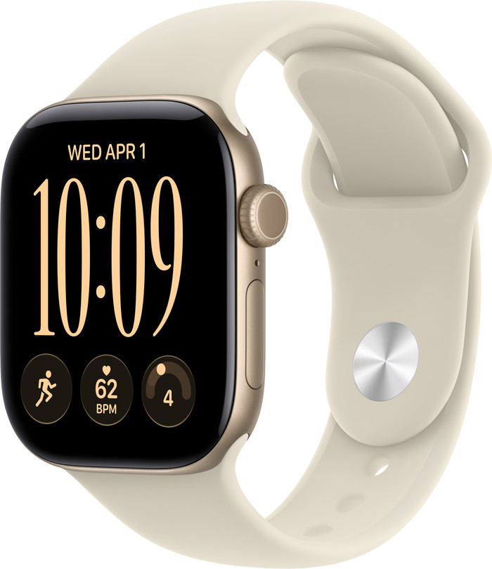 Apple Watch Series 12 Cellular 42mm Gold Sport Band M/L Main Image