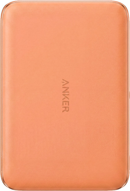 Anker Nano MagGo Wireless Powerbank mit MagSafe und Qi2 5.000 mAh Orange vorne