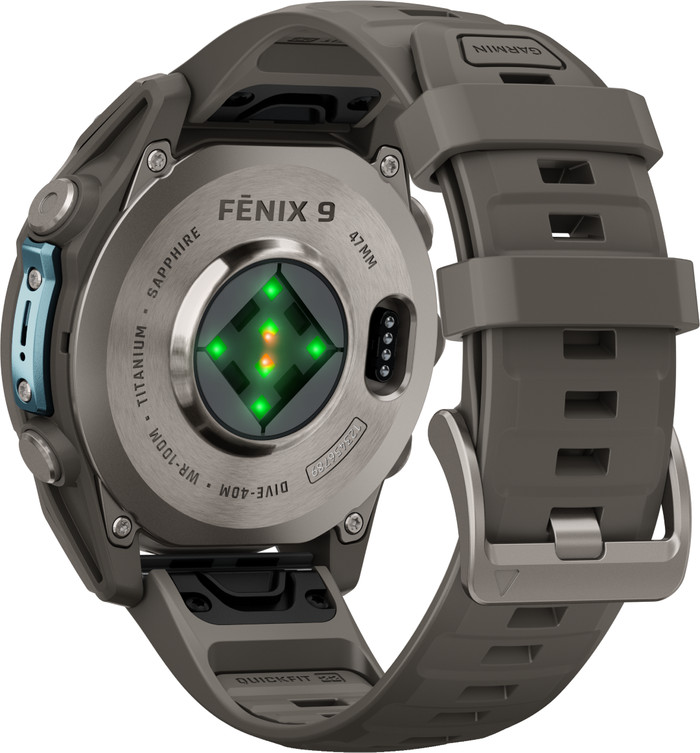 Garmin Fenix 9 Grey 47mm back