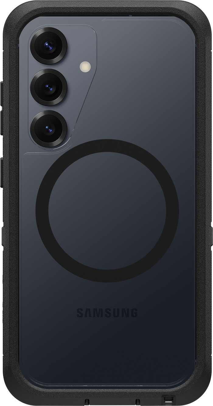 OtterBox Defender Samsung Galaxy S25 Back Cover with Magnet Transparent with Black Belt Main Image