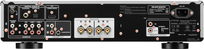 Marantz MODEL 70 Silber rückseite