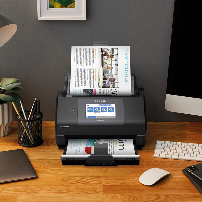 Epson WorkForce ES-590W product in use