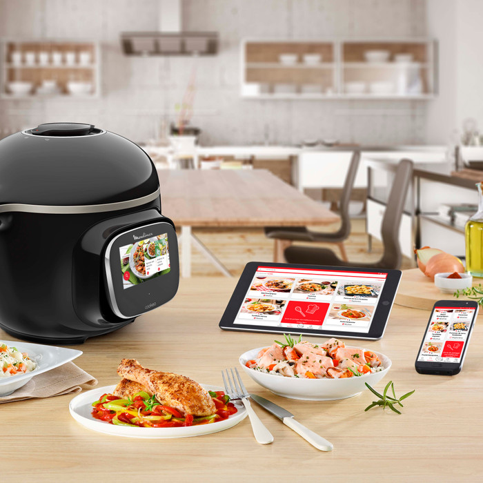 Moulinex Cookeo Touch WLAN CE902800 Schwarz produkt in gebrauch