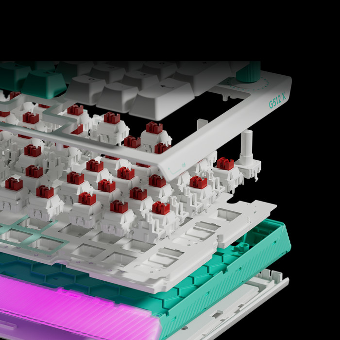 Logitech G512 X 98 Gaming-Tastatur QWERTZ Weiß visueller lieferant