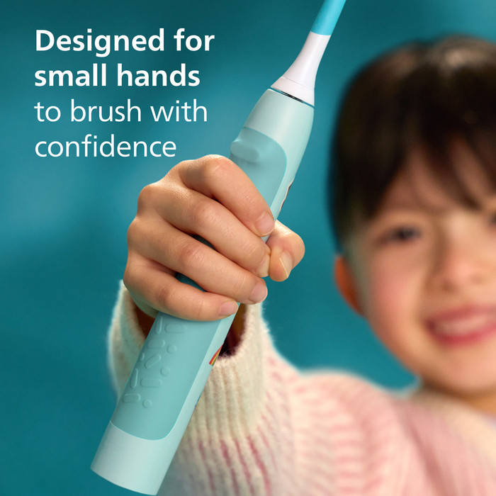 Philips Sonicare For Kids 3+ HX6500/23 Blau produkt in gebrauch