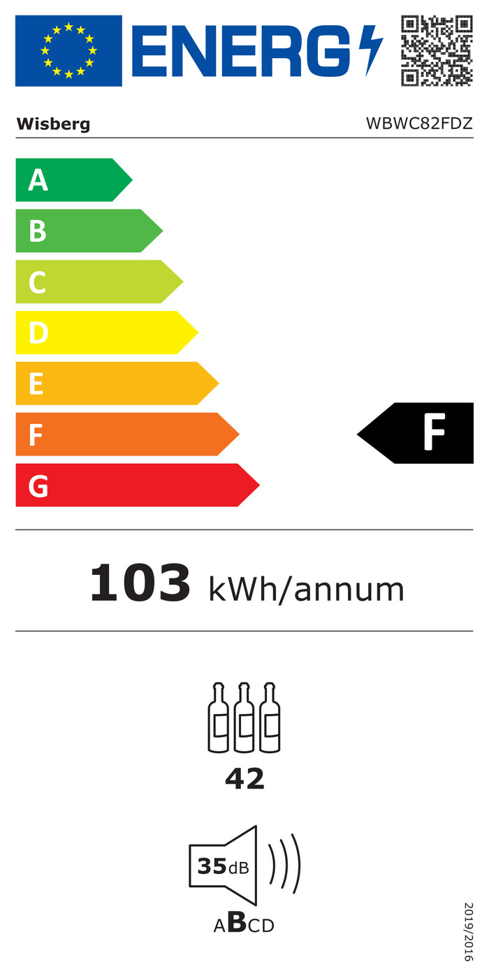 Wisberg WBWC82FDZ energielabel