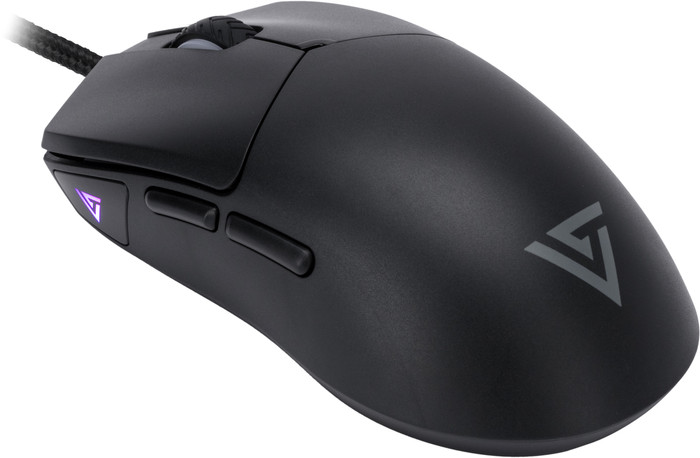 Vortech Pro Kabelgebundene Gaming-Maus Schwarz linke seite