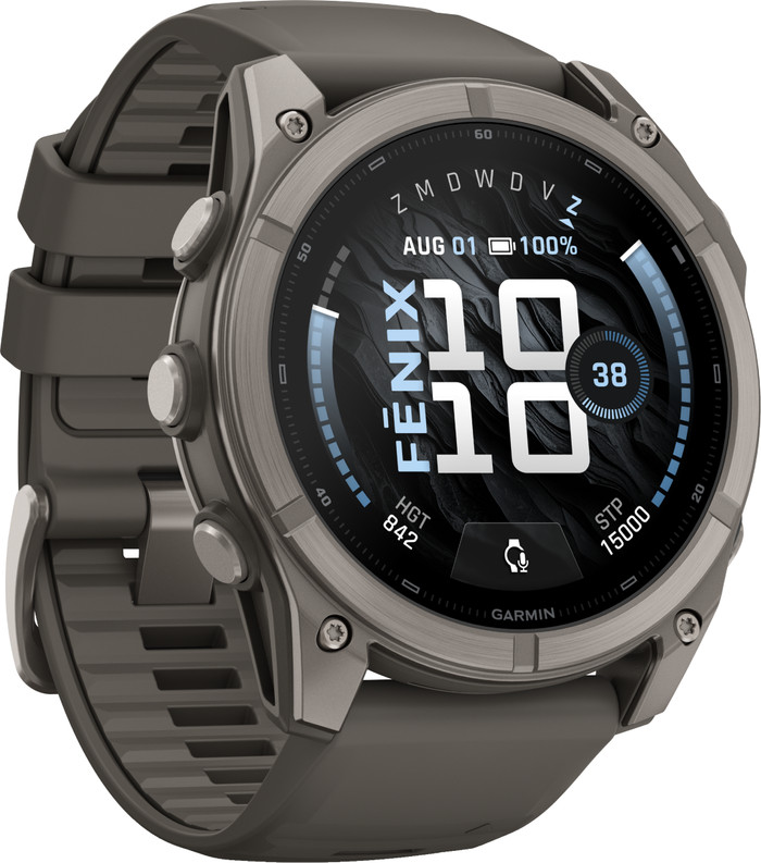 Garmin Fenix 9 Grey 51mm left side