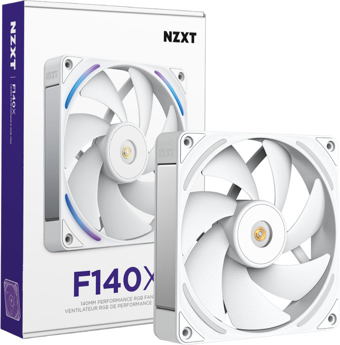 NZXT F140X RGB - Weiß verpackung