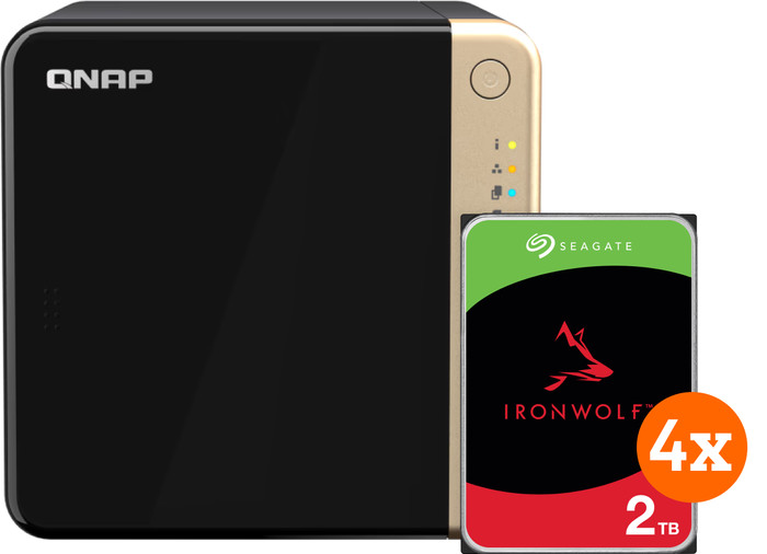 QNAP TS-464-8G + Seagate Ironwolf 2 TB 4er-Pack Main Image