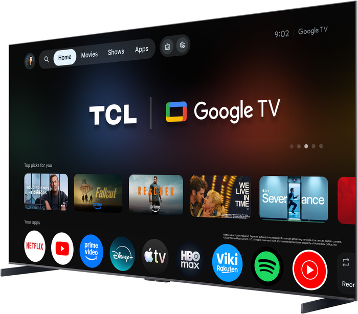 TCL SQD Mini-LED 98 Zoll C89L (2026) vorne