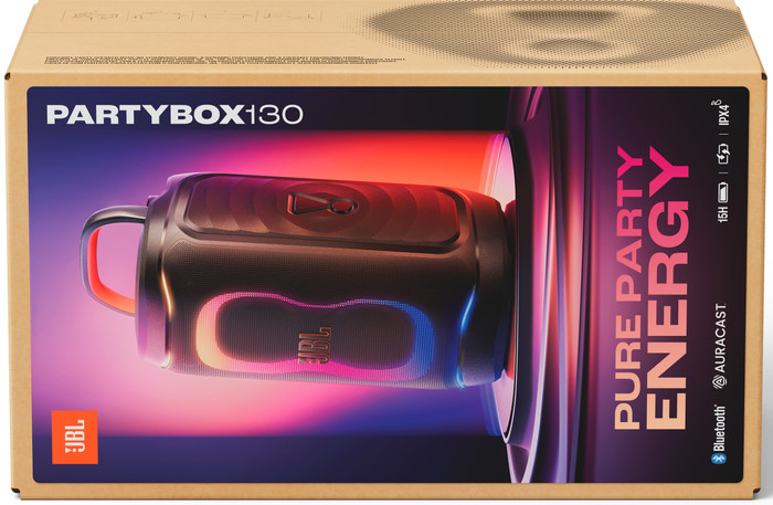 JBL Partybox 130 Schwarz verpackung