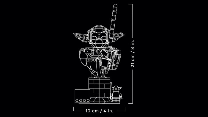 LEGO Star Wars Yoda Bust 75438 visual supplier