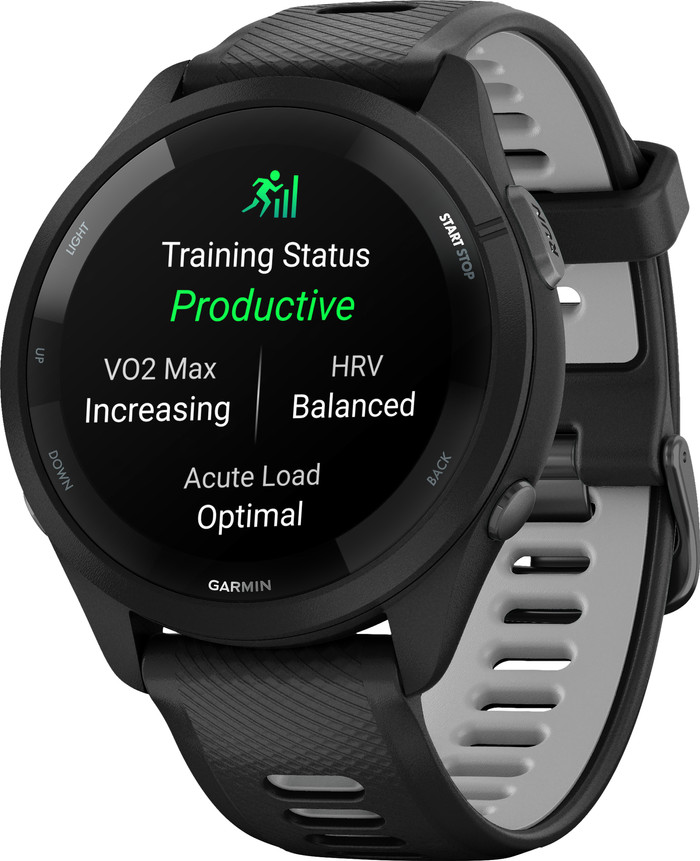 Garmin Forerunner 265 Black right side
